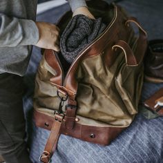 Large Weekend Bag - Oversized Travel Bag | Buffalo Jackson Brown Waxed Finish Weekender Bag For Outdoor, Outdoor Brown Waxed Weekender Bag, Leather Duffle Bag Men, Buffalo Jackson, Canvas Weekender Bag, Danner Boots, Canvas Duffle Bag, Waxed Canvas Bag, Canvas Travel Bag