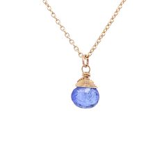 - Handmade in USA - Tanzanite Heart Shaped Teardrop - AAA Gemstones - Can Be Gift Wrapped This beautiful necklace features a AAA Tanzanite heart shaped gem drop suspended from a dainty 14k gold filled or sterling silver chain. We are always looking for the rare, irreplaceable stones. We are entranced by the periwinkle purples and soft blue undertones, both soothing and exciting. The best strand we saw at the Tuscon Gem Show. The clarity and chunkiness of these drops were unmatched by all the oth Tanzanite Gemstone Pendant Necklaces, Tanzanite Gemstone Pendant Necklace, Tanzanite Briolette Gemstone Necklace, Tanzanite Briolette Necklace Gift, Briolette Tanzanite Necklace For Gift, Tanzanite Gemstone Round Pendant, Tanzanite Gemstone Round Pendant Jewelry, Tanzanite Faceted Necklace For Gift, Blue Amethyst Pendant Necklaces