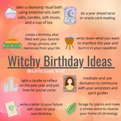 Pagan Birthday Blessings, Spells For Birthday, Birthday Manifestation Ritual, Birthday Rituals Wicca, Witch’s Birthday, Manifestation Altar Ideas, Birthday Spells And Rituals, Secret Altar Ideas, Pagan Birthday Rituals