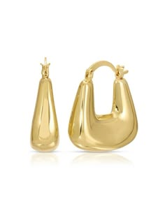 Make a statement with these fun, chunky hoops. Dimensions Approximately 1" in length. Material 18K gold plated. Origin Made in USA. Chunky Gold Statement Earrings, Chunky Gold Jewellery, Gold Jewelry Png, Gold Chunky Jewelry, Jewelry Png, Gold Chunky Earrings, Jewellery Essentials, Gold Earrings Hoops, Chunky Gold Earrings