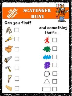 a printable scavenger hunt for kids to do with their favorite characters, including the scarecrow