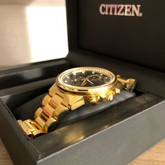 This Is A Citizen Chandler Watch Made By Citizen Watches. It Is In Very Good Shape. Additional Parts For Size Adjustment Are Included. Citizen Watch, Gold Watch, Accessories Watches, Silver Gold, Mens Accessories, Man Shop, Silver, Gold, Color