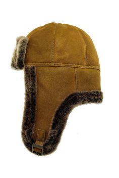 Material100% natural lambskin Lining100% lambskin Patternplain Typeaviator cap Catch attention with this aviator hat. Made entirely of natural sheepskin together with the trim. It ensures wearing comfort and warmth even in very cold weather. Available in soft, classic colors . The model is original, enriched by adding hanging pom poms on the ear flaps. This hat is a great way to top off youth styling. It is certainly an eye-catcher. The ear flaps can be tied up. Leather Hat With Ear Flaps For Outdoor, Winter Leather Hats For Outdoor, Leather Winter Hat For Outdoor, Brown Sheepskin Hat With Faux Fur Lining, Winter Windproof Leather Hat, Winter Leather Windproof Hat, Winter Leather Outdoor Hat, Winter Outdoor Leather Hats, Leather Hats With Faux Fur Lining And Ear Flaps