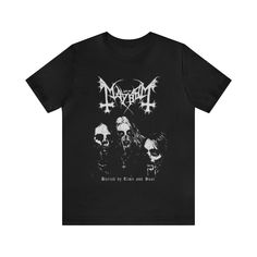 :DD Mayhem Band Shirt, Black Metal Band Shirts, Baggy Band Shirt, Metalhead Clothes, Burzum Shirt, Metalhead Outfits, Gothic T Shirt, Mayhem Band, Metal Band Shirts