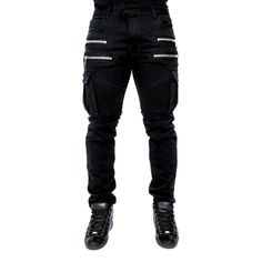 Biker Jeans For Biker Events, Biker Style Straight Leg Jeans For Streetwear, Urban Slim Fit Pants For Streetwear, Casual Straight Leg Pants For Biker Events, Slim Fit Straight Leg Pants With Zipper Closure, Slim Fit Streetwear Pants With Pockets, Biker Style Denim Jeans For Biker Events, Casual Pants With Pockets For Biker Events, Biker Denim Bottoms For Streetwear