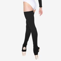 Acrylic Measures 34.5" Long Made in Brazil Thigh High Leg Warmers, Average Body, Ballet Class, Dance Bag, Acrylic Fabric, Made In Brazil, High Leg, Thigh High, Black Charcoal