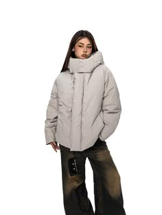 Unit (CM)  Size  Length  Shoulder Chest  Sleeve M 67 59 130 58 L 69 60 134 59 XL 71 61 138 60 XXL 73 62 142 61  Model ：165cm/50kg LSize Winter Jackets Aesthetic, Winter Coat Aesthetic, Winter Coats Women Cold Weather, Seoul Aesthetic, Winter Jackets For Women, Scarf Fits, Chiffon Lace Blouse, Winter Jacket Outfits, Canada Winter