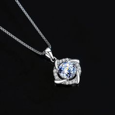 SPECIFICATIONSBrand Name: NeeTimItem Weight: otherOrigin: Mainland ChinaCertificate: YESMain Stone: MoissaniteMetals Type: silverMetal Stamp: 925,SterlingGender: WomenNecklace Type: Pendant NecklacesOccasion: AnniversaryChain Type: Link ChainItem Type: NECKLACESCertificate Type: grsStyle: ClassicSide Stone: Other Artificial materialCertificate Number: Gra certificationModel Number: D color VVS1is_customized: NoShape\pattern: RoundFine or Fashion: FineMain Moissanite: 0.5ct/1ctMain Moissanite Siz Silver Solitaire Flower Pendant Necklace For Anniversary, Elegant Round Necklace For Anniversary, Dazzling Sterling Silver Necklace With Elegant Design, Sterling Silver Diamond Necklace With Elegant Design For Anniversary, Elegant Sterling Silver Necklace With Dazzling Design, Round Diamond Necklace With Elegant Design, Formal Moissanite Clavicle Chain Jewelry, Round Diamond Necklace With Elegant Design For Gift, Formal Clavicle Chain Jewelry With Moissanite