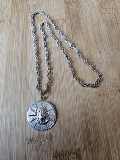 Pendant necklace made in Mexico. Items Reference, Medallion Necklace, Cool Items, Vintage Sterling Silver, Pendant Necklaces, Jewelry Necklace Pendant, Converse, Jewelry Necklaces, Accessory Gift