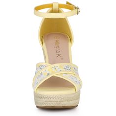 Shop Allegra K for espadrilles lace wedges wedge sandals you are looking for, get more women's platform/wedge for yourelf. Order now! Free Returns! Wood Platform Heels, Lace Espadrilles, Lace Wedges, Platform Wedge Heels, Wedges Sandals, Platform Espadrilles, Lace Decor, Shoes Heels Wedges, Espadrille Wedge