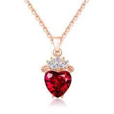 PRICES MAY VARY. ❤Color&Size:Rose Gold&Red,The chain is length approximately 15.7",Extension chain：2",total is 17.7" ❤Classic Design:made from zirconia and alloy , High polished smooth Surface Lightweight Design,It is handmade and inlaid,The middle ring is reinforced,Entire pendant are not easy to fall off during wearing. ❤Style:Descendants Evie Heart Necklace, Red Heart Necklace, Descendants Necklace, Evie Descendants Necklace, Evie Costume, Evie Cosplay, Queen of Hearts,Descendants Costume,des Queen Of Hearts Halloween Costume, Descendants Evie, Queen Of Hearts Halloween, Descendants Costumes, Valentine Gifts For Girls, Princess Halloween, Red Heart Necklace, Jewelry For Girls, Best Friend Necklaces