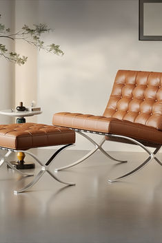 barcelona chair Barcelona Chair, Black And Brown, Brown Leather, Barcelona, Leather, Black