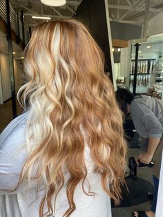 Color Block Hair, Copper Blonde Hair, Ginger Hair Color, Pretty Hair Color, Hair Stylies, Hair Color And Cut, T Love, Daily Routines, Hair Dye Colors