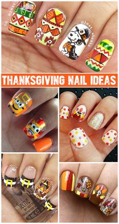 Thanksgiving Nail Ideas, Pilgrim Hats, Nail Designs Easy Diy, Turkey Nails, Crafty Morning