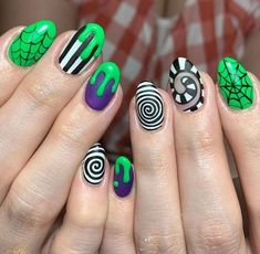 Halloween Nail Ideas, Black Halloween Nails, Horror Nails, Holloween Nails, Halloween Acrylic Nails, Cute Halloween Nails, Goth Nails, Black Nail Designs, Nails Polish