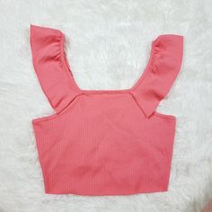 New Without Tags. Trendy Solid Color Tops For Beach Season, Trendy Solid Tops For Beach Season, Trendy Pink Tank Top For Brunch, Fitted Tops For Brunch During Beach Season, Trendy Zara Crop Top, Zara Stretch Tops For Vacation, Cute Zara Tops For Vacation, Zara Casual Beach Tank Top, Zara Crop Top For Summer Brunch