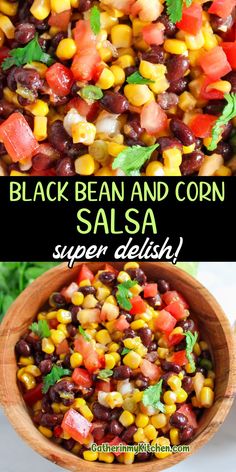 black bean and corn salsa is the perfect side dish