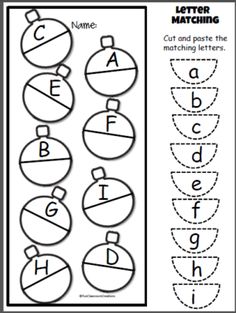 letter matching worksheet for preschool and pre - k students to practice their handwriting