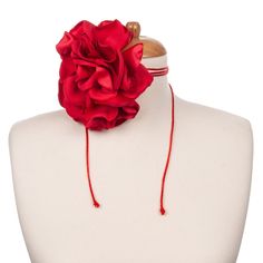 Embark on an enchanting journey with our exclusive Floral Harmony Necklace Collection, featuring a mesmerizing red blossom pendant gracefully paired with a lavish red velvet choker. Uncover endless styling possibilities with our three unique choker designs, empowering you to curate the perfect blend that resonates with your individual taste. You can buy this flower as a choker from this link: https://www.etsy.com/listing/1678295680 Delight in the intricately crafted handmade stitched crochet sli Elegant Red Choker For Valentine's Day, Red Flower Jewelry For Evening, Red Flower-shaped Evening Jewelry, Elegant Red Choker For Gift, Elegant Red Choker As Gift, Red Adjustable Flower Necklace, Red Elegant Flower Necklace, Elegant Red Flower Necklace, Elegant Adjustable Rose Red Jewelry