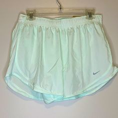 Nwt Nike Women’s Running Shorts Large Light Mint Color Small Pocket And Shorts Insert Drawstring Waistband Dry Fit Pink Nike Pros, Nike Pro Spandex, Workout Shorts Women, Nike Tempo, Jogging Shorts, Nike Pro Shorts, Black Athletic Shorts, Running Shorts Women, Nike Dri Fit Shorts