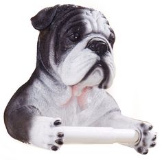 PRICES MAY VARY. 14*20*21cm Expertly Cast in Resin Hand Painted Finish Great as a Gift for Dog Lovers Includes Mounting Hardware 123Arts 3D Bulldog End Wall Mounted Single Toilet Paper Roll Holder Dispenser Black Toilet Paper Holder, Black Toilet Paper, Toilet Paper Holder Stand, Bathroom Toilet Paper Holders, Dog Toilet, Black Forest Decor, Black Toilet, Toilet Paper Roll Holder, Paper Roll Holders