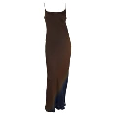 For Sale on 1stDibs - TheRealList presents: an Ombré brown and blue sheer silk column slip dress designed by Tom Ford for Gucci's Spring/Summer 1997 collection. This piece represents Thrift Manifest, Fluid Fashion, Nude Slip Dress, Manifest Board, Gucci By Tom Ford, Slip Gown, Gucci Runway, Gucci Gown, Tom Ford Gucci