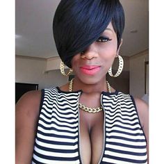 Short Pixie Cut Wigs None Lace Wigs Straight Brazilian Remy Hair Human Hair Wigs | eBay