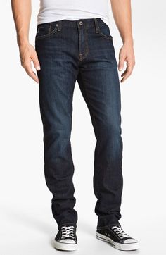 AG Jeans 'Graduate' Tailored Fit Jeans (Robinson) available at #Nordstrom Straight Leg Baggy Jeans, Vintage Details, Jean Crafts, Ag Jeans, Classic Jeans, Baggy Jeans, Fit Jeans, Jeans Fit, Straight Leg