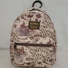 Price Is Firm. Please Do Not Make Any Offers Unless Bundled With Other Items With A Reasonable Offer. Loungefly Harry Potter School Grounds Mini Backpack. Keep Your Spare Chocolate Frogs And Essential Potions In This Mini Backpack! Printed Allover With A Drawn Map Of The School Ground, This Bag Features A Front Zipper Pocket, Adjustable Straps, Carrying Handle, Top Zipper Closure And Internal Slip Pocket. Approx. 9" X 4 1/2" X 10 1/4" Print Q. You Will Receive This Exact Print. Hogwarts Hogwarts Grounds, School Ground, Harry Potter Bag, Harry Potter Backpack, Disney Cinderella Castle, Mickey Backpack, Harry Potter School, Harry Potter Set, Birthday Things