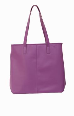 Purple tote, purse, satchel. The purplest tote you ever did see. Or is it a purple hand bag? How about we just call it awesome. What we know it is, is this: a vegan, animal-friendly, super cool, stylish purple bag that you love. Lots of pockets, a zipper top closure plus a cute little purple wrist clutch for on-the-go outings. Simple, clean lines in this upscale Monochrome purple tote. Casual Purple Shoulder Bag Satchel, Casual Purple Shoulder Satchel, Purple Satchel With Large Capacity, Large Capacity Purple Satchel, Trendy Large Capacity Purple Bags, Trendy Purple Bags For Daily Use, Trendy Purple Shoulder Bag For Travel, Trendy Purple Bag For Daily Use, Casual Purple Satchel Shoulder Bag