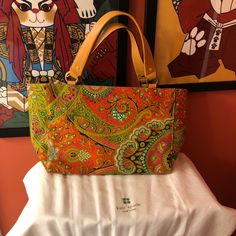 This Is From My Collection. It Was Bought In 2003. It’s In Near Perfect Condition. Comes With The Duster. This Style Doesn’t Have A Shoulder Strap 12.5 Long 4,5 Wide. 9.6 High Kate Spade Handbag, Vintage Kate Spade, Bags Vintage, Kate Spade Handbags, Kate Spade Bags, Kate Spade Bag, My Collection, Color Orange, Kate Spade