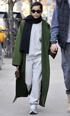 Wool Coat Outfit, Green Wool Coat, 2023 Outfits