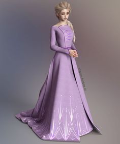 Disney Princess Dresses Real, Nadine Lustre Fashion, Purple Gown, Frozen Dress, Disney Princess Fashion, Elsa Dress, Clothing Design Sketches