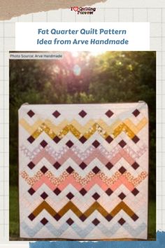 Fat Quarter Quilt Pattern Idea from Arve Handmade