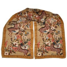 Anne Klein Deers Forest Rectangle Silk Scarf, Brown Vintage Scarves, Street Style Outfits Men, Vintage Scarf, Street Style Outfit, Anne Klein, Silk Scarf, Made In Japan, Scarf Accessory, Deer