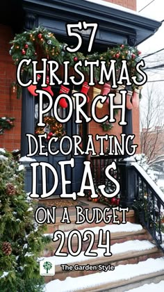 christmas porch decorating ideas on a budget