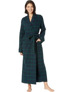 L.L.Bean Scotch Plaid Flannel Robe Unlined Plaid | Zappos.com Knot Belt, Flannel Robe, Scottish Plaid, Flannel Women, Women's Robe, Black Watch, Ll Bean, Plaid Flannel, L L Bean