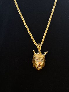 Gold Lion Charm Pendant 14k Solid Gold Engraved Men's Lion Head Pendant, All Handmade Special Custom Production Fine Jewelry PLEASE READ DESCRIPTION PAY ATTENTION-1: Under cheap price does not mean good quality. Good quality product will not cause you any trouble in the future. That's why we, as Edda Jewelry, give priority to the quality. Our products are first quality. This is our difference from the others. PAY ATTENTION-2: The value of gold is measured in grams and karats. As the grams and ka Engraved Yellow Gold Cuban Link Jewelry, Classic Engraved Cuban Link Jewelry, Gold Engraved Cuban Link Jewelry, Formal Engraved Cuban Link Jewelry, Luxury Rope Chain Jewelry For Gift, 14k Gold Jewelry With 17 Jewels, Luxury Formal Rope Chain Jewelry, Luxury Rope Chain Pendant Jewelry, Luxury Collectible Diamond-cut Jewelry