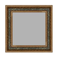 an ornate gold framed mirror on a white background with clipping for text or image