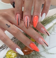 Miami Nails Ideas Almond, Coffin And Stiletto Nails Mixed, Shiny Nails Designs, Wow Nails, Stylish Nails Designs, Acrylic Nails Coffin Short