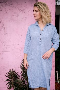 - 100% European flax - pre-washed/pre-shrunk - medium weight linen - soft and comfortable - great texture and lovely wrinkles Casual Flax Linen Dress With Relaxed Fit, Casual Linen Dress With Relaxed Fit, Oversized Casual Linen Dress, Casual Oversized Linen Dress, Casual Loose Fit Linen Dress, Casual Relaxed Fit Linen Dress, Linen Apron Pinafore, Loose Tunic, Linen Midi Dress