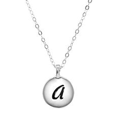 Features: Personalized, Quick Ship, Initials, EngraveableJewelry Closure: Spring Ring ClaspShape: RoundStone: No StoneMetal Color: WhiteChain Length: 18 InchMetal: Sterling SilverChain Construction: CableAssembled in the US from Imported Materials Silver Name Necklace With Round Pendant, Hand Stamped Silver Round Name Necklace, Silver Hand Stamped Round Name Necklace, Silver Round Hand Stamped Name Necklace, Adjustable Silver Name Necklace With Round Pendant, Silver Adjustable Round Pendant Name Necklace, Everyday Engraved Initial Pendant Necklace, Engraved Initial Pendant Necklace For Everyday, Silver Initial Necklace With Round Pendant