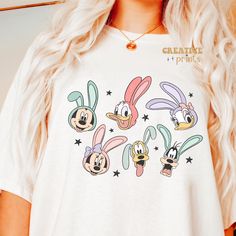 Easter Tshirt Designs, Tshirt Clipart, Easter Disney, Disney Outfits Women, Disney Easter, Disney Trip Shirts, Easter Png, Illustration Fashion Design, Easter Shirt