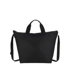 Black Deluxe Carry-On Tote Bag | LeSportsac Carry On Tote, Weekender Bags, Front Wall, Lightweight Bag, Weekender Bag, Zip Top, Crossbody Strap, Travel Style, Stylish Design