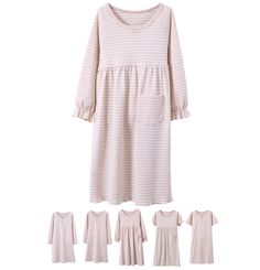 PRICES MAY VARY. Soft cotton material, do not irritate the skin, not allergies,soft for baby kids,the beige is a natural cotton color, not dyeing. Perfect for casual sleepwear,daily wear home wear, birthday gift to kids,available in long sleeve and short sleeve Size:above-the-knee length,size for 4-14 Years old,the largest size can also be suitable for adults, according to your size,stripe or solid crew neck sleepwear. Machine cold Wash, Natural cotton color natural grow into the process without Beige Long Sleeve Sleepwear, Cream Long Sleeve Sleepwear, Cream Long Sleeve Sleepwear For Home, Cream Long Sleeve Sleepwear For Sleepover, Cotton Long Sleeve Sleep Dress, Long Sleeve Cotton Sleep Dress, Beige Sleepwear For Sleepover, White Long Sleeve Dress For Sleepover, Cute Long Sleeve Sleep Dresses