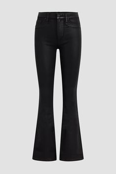 Description Streamlined and flattering, our Barbara High-Rise Bootcut Jean in Noir Coated is cut for a slim, contoured fit with an elevated waistline and a gently flared leg. Made from premium stretch denim specially treated with a high-shine wax coating, it’s the eye-catching pair your collection needs. Product Details 5 Pocket StyleFront Rise: 10.25", Leg Opening: 19", Inseam: 34.5"Model wearing size 25Measurements based on size 27 Fit & Care Content: 53.9% Cotton 37.9% Modal 5.6% Dty 2.6% Lyc High Rise Bootcut Jeans, Bootcut Jean, Denim Branding, Men Fits, Hudson Jeans, Denim Coat, Short Jacket, Black Coat, Ladies Day