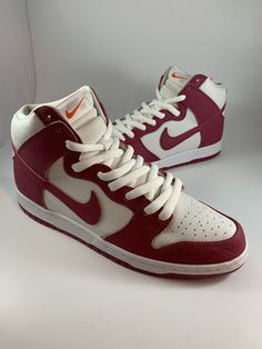 Size 12, comes with original box and additional pink laces Nike Sb Dunk High, Sb Dunk High, Nike Sb Dunk, Dunk High, Nike Sb Dunks, Sb Dunk, Nike Sb, Pink Lace, Athletic Shoes