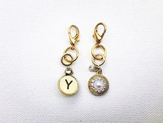 Letter Y Charm Add a personalized touch to with letter charms! This can be used as a gold keychain charm, backpack charm or charm bracelet accessory. The letter clip on charm includes an 18k gold plated lobster clasp. The 18mm clasp is nickel free. A pearl and rhinestone bead embellishment are included on the backside of the charm. About shopping with Shayla Michelle:  When you shop with Shayla Michelle you'll see attention to detail and a focus on customer experience. Products are packaged with Gold Keychain, Black Owned Business, Bead Embellishment, Business Backpack, Clip On Charms, Letter Y, Keychain Charm, Backpack Charm, Wooden Hoop