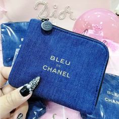 Extremely Rare Authentic Chanel Novelty Gift Card Holder ( Card Case ) Navy Size Approx. 9.5 Cm (Length), 10.5 Cm (Width) Everyday Luxury Blue Clutch, Luxury Blue Bag With Zipper Pocket, Everyday Blue Wallet With Zipper Closure, Trendy Pouch With Dust Bag As Gift, Blue Wallet With Zipper Closure For Daily Use, Blue Wallets With Zipper Closure For Daily Use, Blue Wallets With Zipper Pocket For Everyday Use, Trendy Blue Clutch For Gift, Trendy Clutch Coin Purse With Card Slots