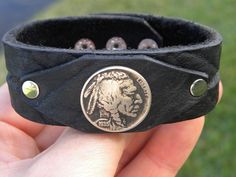 Buffalo Bison, Bison Leather, Indian Head, Leather Cuffs Bracelet, Buffalo Leather, Leather Cuffs, Hen, Arm Band, Cuff Bracelet